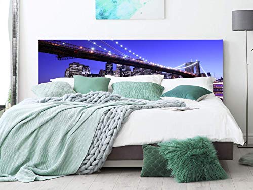 Cabecero Cama PVC Puente de Brooklyn 150x60cm | Disponible en Varias Medidas | Cabecero Ligero, Elegante, Resistente y Económico