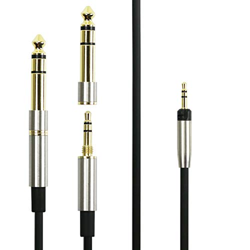 Cable de actualización de audio de repuesto compatible con auriculares Sennheiser HD598, HD558, HD518, HD598 Cs, HD598 SR, HD599, HD569, HD579, 1,5 metros