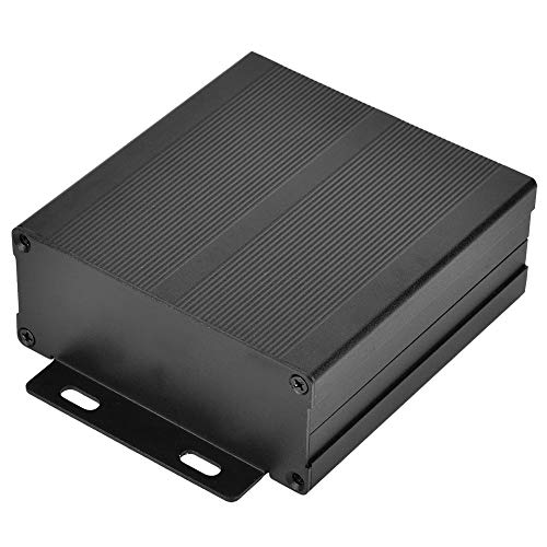 Caja de Aluminio Caja de Proyecto Electrónico Caja de Caja Placa PCB Placa de Circuito Caja de Enfriamiento Chorro de Arena Oxidación Negro 40x97x100mm