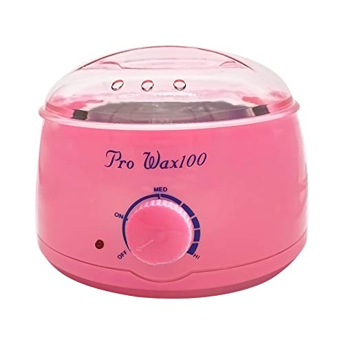 Calentador depilatorio Cera caliente 500ml calentador de cera bote depilatoria Profesional color rosa (Fundidor-RosaR)