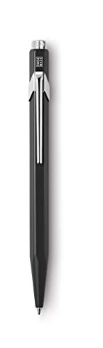 Caran d'Ache 849 Metal Range - Bolígrafo retráctil (aluminio), diseño con forma hexagonal, color negro metalizado