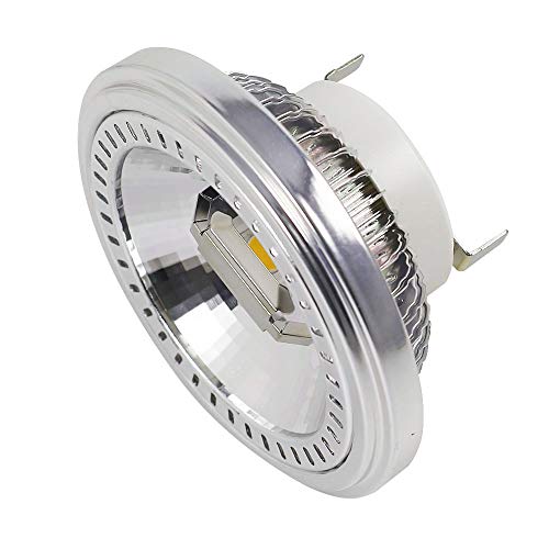 DASKOO G53 AR111 - Foco LED (2 x COB 15 W, sustituye a 120 W, blanco neutro, 4000 K, AC 85-265 V)