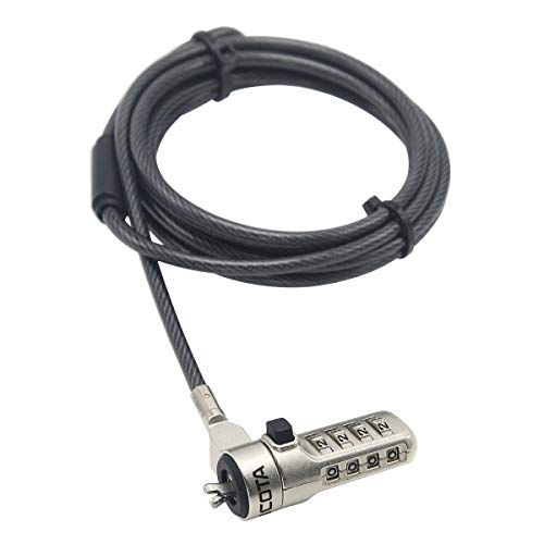 Dicota D31566 - Cable antirrobo (Black, Combination Lock, Laptop, Master Keyed, Steel, 2 m)