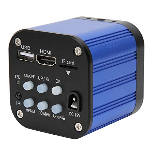 Dpofirs Cámara de microscopio Industrial eléctrico Digital USB HDMI de 4 k con Control Remoto 100-240 V de Alta Distancia de Objetos Mantenimiento Industrial Microscopios electrónicos Lupa(#1)