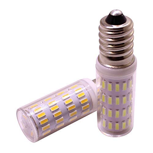 E14 Mini bombilla LED para lámpara de maíz, 3W 12V, voltaje seguro, reemplace la luz halógena de 30W, SMD 4014 300 lúmenes, blanco, paquete de 2