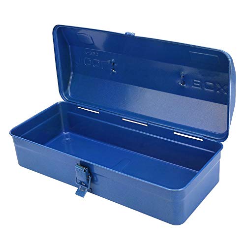 Fafeicy Caja de herramientas portátil, caja de almacenamiento de herramientas de reparación de caja de herramientas de hierro multifunción engrosada(37 * 16 * 11（350）)