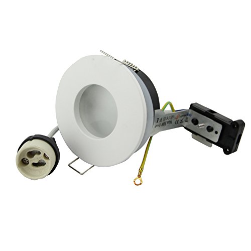 Foco empotrable redondo IP65 230 V GU10 para bombillas LED y halógenas de 50 mm