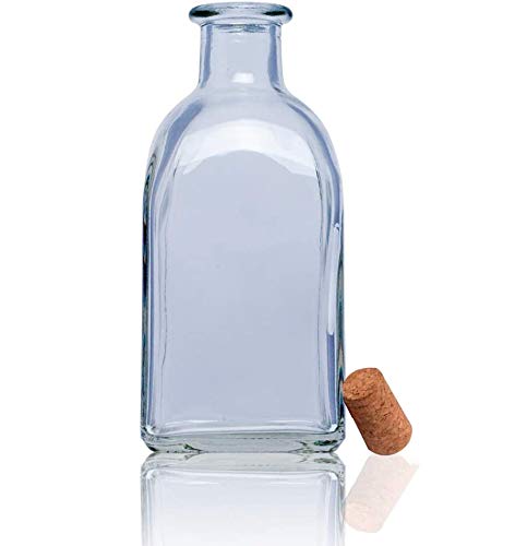 Frascas Botella vidrio+tapon de corcho/botellitas de Cristal con corcho. Frasca 250: licor, aceite, agua, vino, whisky. Frascos detalle boda/bautizos