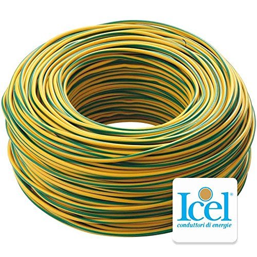 Icel – Cable eléctrico unipolar aislante FS17 para instalaciones en casas, empresas, construcciones, bobina de 100 metros