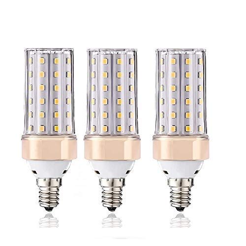ILAMIQI - Pack de 3 bombillas LED E14 regulable 10W Bombilla vela LED equivalente a 100W 1200LM luz decorativa casquillo de vela bajo consumo blanco 4000K LED