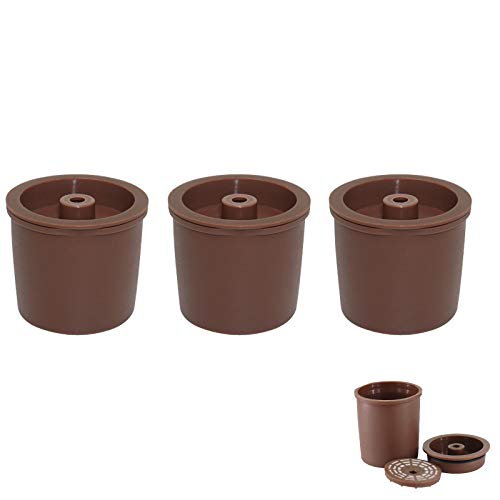 Konesky Cápsulas de Café Reutilizable, 3 piezas Cafetera Illy Goteador de Filtro de Café Reutilizable sin BPA Compatible con illy y3, x8, y5 milk, y1.1, y5, x7.1, x9