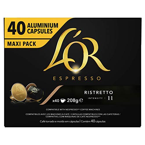 L'Or - L'Or Ristretto Café Cápsulas Compatibles con Nespresso 40 Unidades, 1 x 208 g