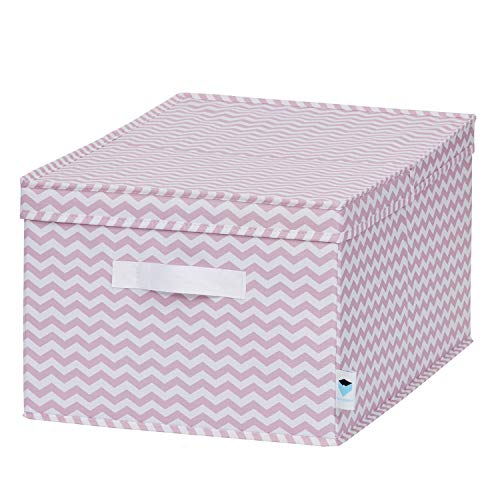 LOVE !T STORE !T 670711 - Caja organizadora con tapa (poliéster, 50 x 33 x 24 cm), color rosa