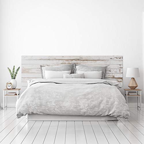 MEGADECOR Cabecero Cama PVC Decorativo Económico Textura Madera Vieja Varias Medidas (150cm x 60cm)