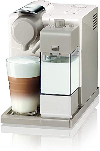 Nespresso De'Longhi Lattisima Touch Animation EN560.W-Cafetera monodosis de cápsulas Nespresso con depósito de leche, 6 recetas seleccionables, color blanco, Incluye pack de bienvenida con 14 cápsulas