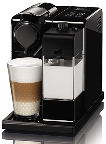 Nespresso De'Longhi Lattissima Touch EN 550B-Cafetera de cápsulas, 19 bares, apagado automático, depósito de leche, táctil, color Glam Black