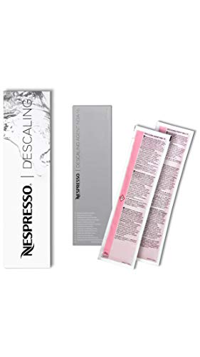 Nespresso - Descalcificador Descaler 3035/Cbu-2 Para los Modelos Essenza, Lattissima, Cube, Citiz, Pixie &Ndash; One Box With 2 Bags