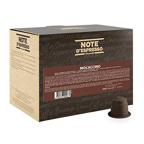 Note D'Espresso - Cápsulas de mochaccino instantáneo, 4,3 g (caja de 100 unidades) Exclusivamente Compatible con cafeteras Nespresso*