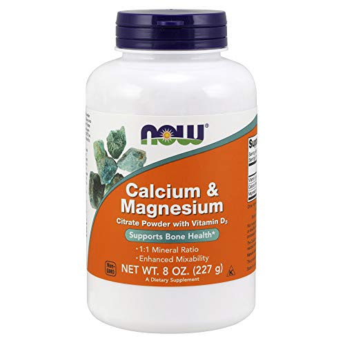 Now Foods Calcium & Magnesium Citrate Powder With Vitamin D3 - 227 g