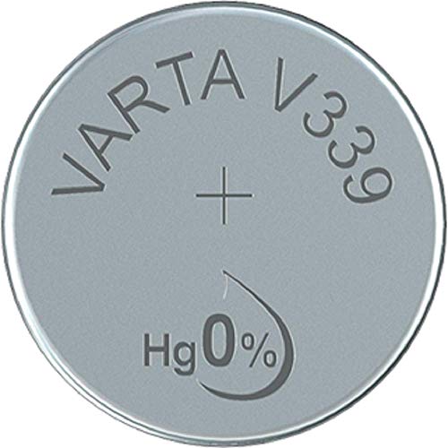 Pila de botón VARTA Electronics V339, pila de reloj de 1,55 V, pilas de botón en un blíster original de 1 unidad