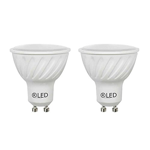 RLED Pack de Bombillas LED SMD, Luz Neutra GU10, 6.8 W, Blanco, 5 x 5.5 cm, 2 Unidades