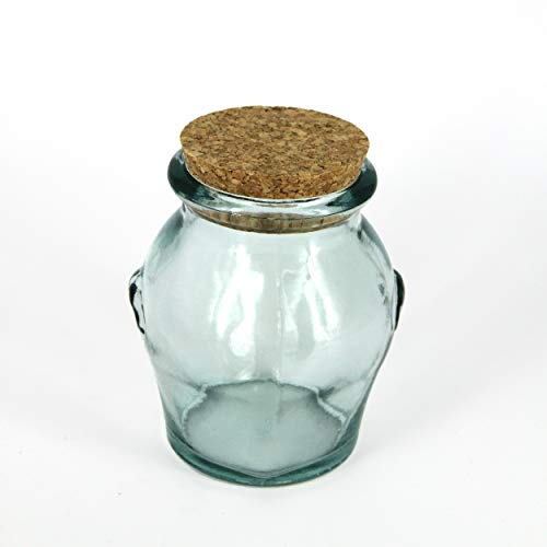 San Miguel - Tarro pequeño de cristal reciclado con tapón de corcho (250 ml)