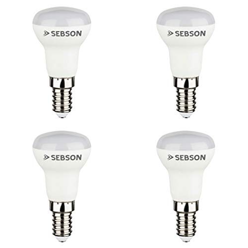 SEBSON 4x Bombilla LED E14 3W, Blanco cálido 3000K, Equivale a 20W, 200lm, Ra97, 230V Lampara a LED, E14 R39 Reflector sin Parpadeos