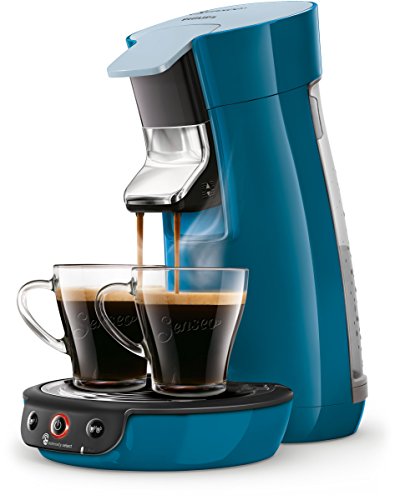 Senseo Viva Café HD6563/70 - Cafetera (Independiente, Máquina de café en cápsulas, 0,9 L, Dosis de café, 1450 W, Azul)