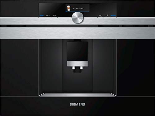 Siemens CT636LES6 Cafetera integrable, 19 bares negro, inox h.connect