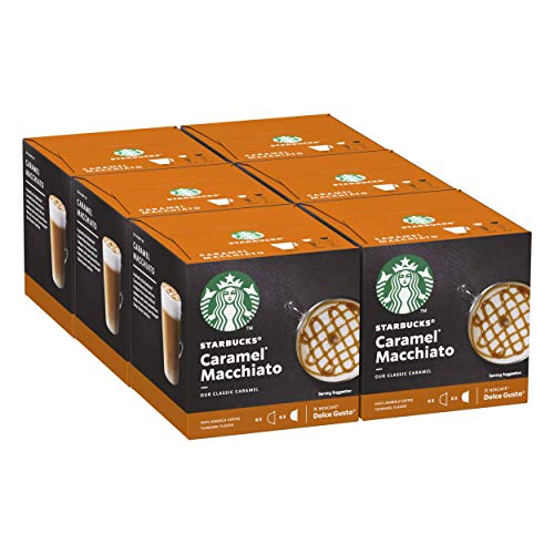 Starbucks Caramel Macchiato De Nescafe Dolce Gusto Cápsulas De Café 6 X Caja De 6+6 Unidades