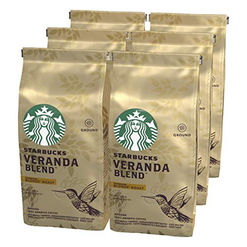 Starbucks Veranda Blend Café Molido De Tostado Suave 6 Bolsa de 200g