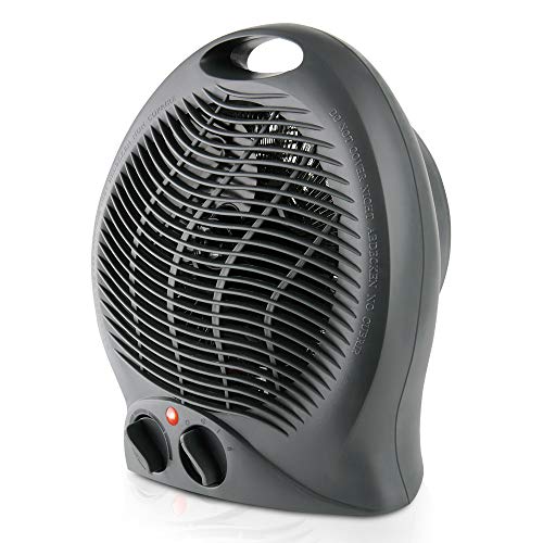 Taurus Gobi-Calefactor, termoventilador, silencioso, 2000 W, termostato Ajustable, función ventilación, 2 Posiciones de Calor, asa de Transporte, plastico, Negro