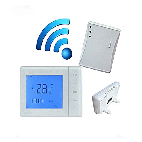Topker 433MHZ termostato inalámbrico de la Caldera de Gas Control de RF 5A Termóstato de calefacción de la Caldera de Pared Controlador de Temperatura LCD Digital