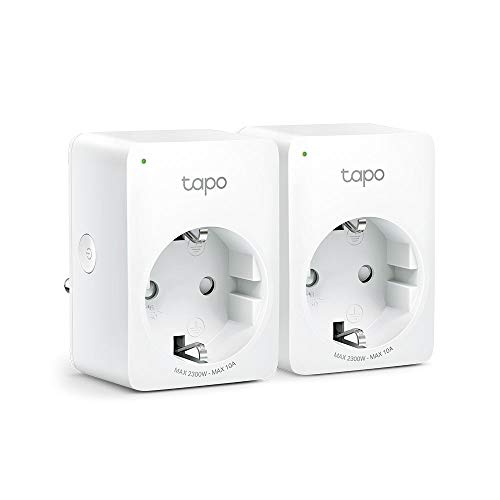 TP-Link Tapo P100 - Enchufe Inteligente 2990 W (Inalámbrico, Bluetooth/Wi-Fi, 802.11b,802.11g, Wi-Fi 4 (802.11n), Interior, Estado) Blanco