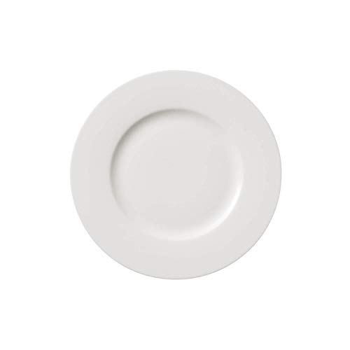 Villeroy & Boch Twist White Plato de Desayuno, 21 cm, Porcelana Premium, Blanco