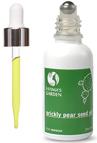 Aceite de semillas de higo chumbo de Fatima’s Garden para el rostro, cabello, cuerpo y uñas, certificado orgánico Ecocert y USDA, primera prensada, hidratante, antiedad-30ml