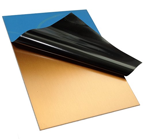 AERZETIX: 2x Placas tablas hojas de cobre para circuito impreso 100/75/1.5mm FR4 resina epoxi de fibra de vidrio C19016