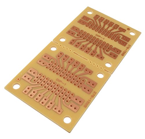 AERZETIX: 5X Placas Tablas Hojas Prototipo de Cobre para Circuito Impreso 91/45/1.6mm IC Dip C40578