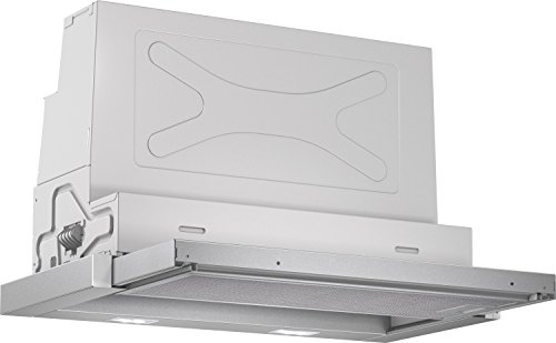 Bosch DFR067A50 Serie 4 - Campana plana para pantalla plana (60 cm, filtro de grasa metálico apto para lavavajillas), color plateado