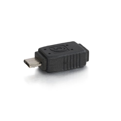 C2G 27367 Adaptador de Cable USB Mini-b Micro-USB B Negro - Adaptador para Cable (USB Mini-b, Micro-USB B, Male Connector/Female Connector, Negro)