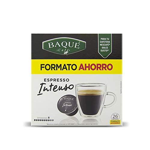Cafés Baqué 26 Capsulas Compatibles Dolce Gusto Espresso Intenso 226 g