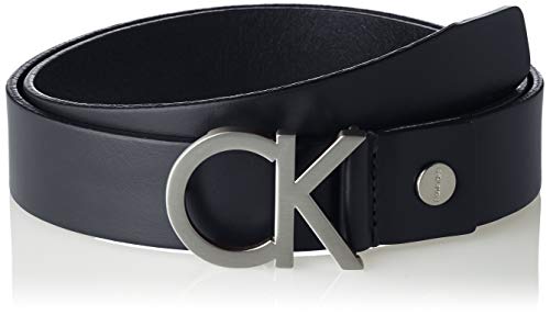 Calvin Klein CK Adj. Buckle Belt Cinturón, Azul (Navy 411), 105 (Talla del fabricante: 90) para Hombre