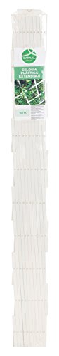 Catral 43060004 - Celosía deco PVC extensible, 1.0 x 200 x 100 cm, color blanco