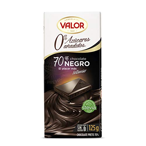 Chocolates Valor - Chocolate Negro 70% - 125 g