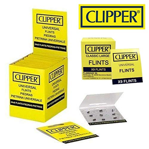 Clipper - Piedras para todo tipo de mecheros, especialmente para mechero Clipper y Zippo, 18 unidades