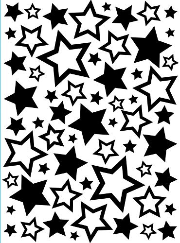Darice Carpetas de estampación, Plantilla Estrellas, Plastic, 10,8 x 14,6 cm