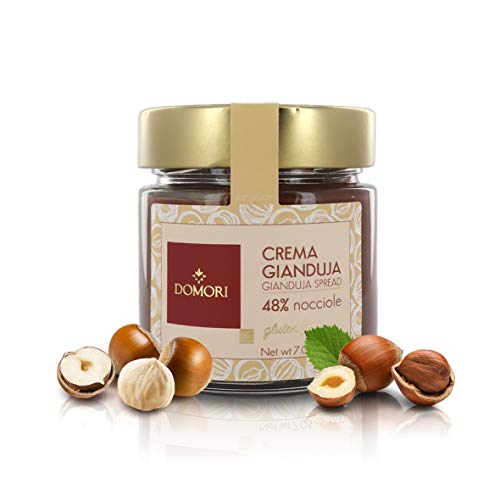 Domori Crema de Chocolate Gianduia con un 48% de Avellanas de Piemonte IGP - 200 Gramos