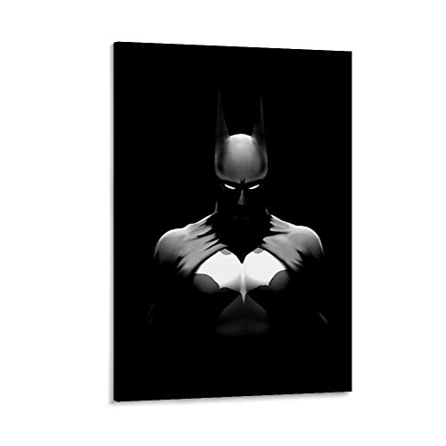 DRAGON VINES Póster de Batman Gotham City Comic Hero Bruce Wayne, impresión artística sobre lienzo para decorar la pared en casa, 60 x 90 cm