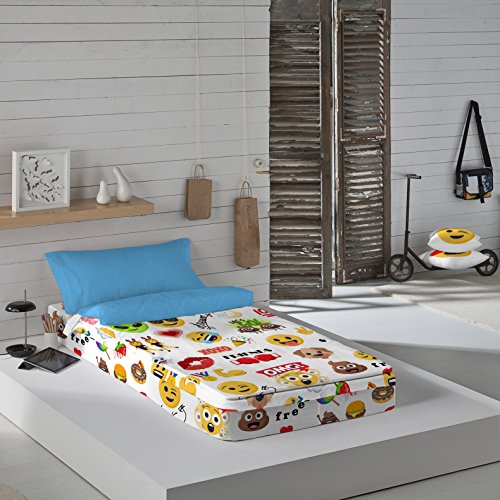 Emoji Party - Saco nórdico para cama de 90 cm (con relleno)