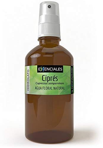 Essenciales - Hidrolato de Agua Floral de Ciprés, 100% Pura y Natural, 100 ml | Hidrolato Cupressus Sempervirens